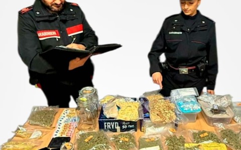 Droga a Lonato del Garda: oltre tre chilogrammi di stupefacenti sequestrati e due arresti