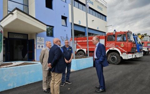 Il Questore di Brescia visita i Volontari del Garda a Cunettone di Salò