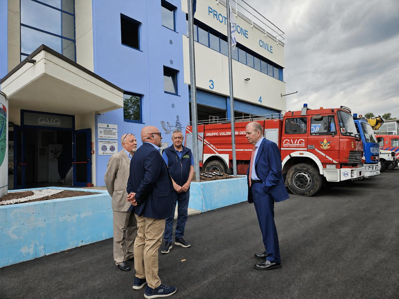 Il Questore di Brescia visita i Volontari del Garda a Cunettone di Salò