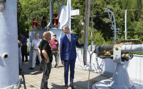 Il Ministro della Cultura Giuli visita il Vittoriale per valutare i danni del maltempo