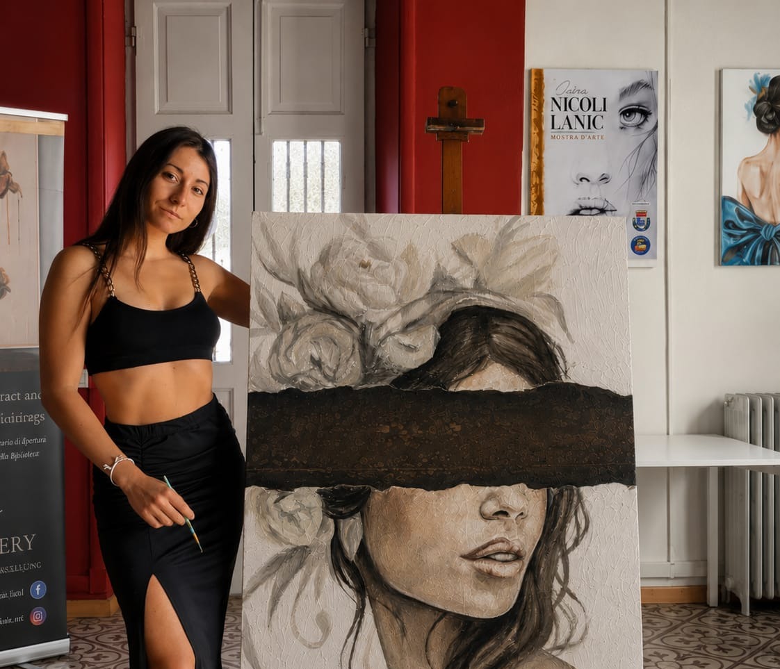 Sara Nicoli espone a Toscolano Maderno: arte e omaggio a Carol Maltesi
